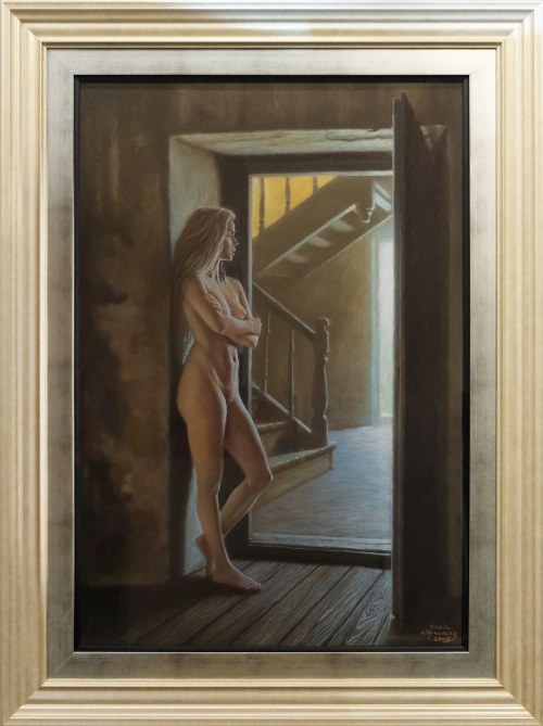Akt w drzwiach, 2005, Marcin Kołpanowicz