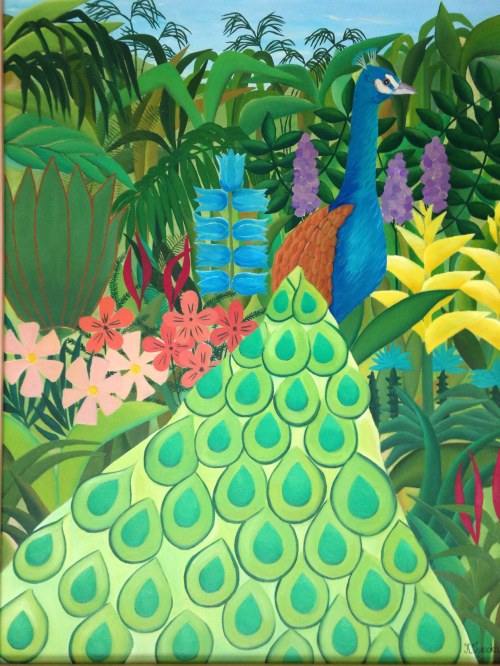 Paw w ogrodzie, 2017, Katarzyna Wysocka