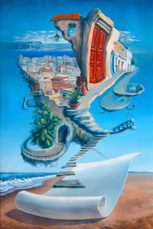 Listy z Sycylii - La porta - duże giclee, Maja Wolf