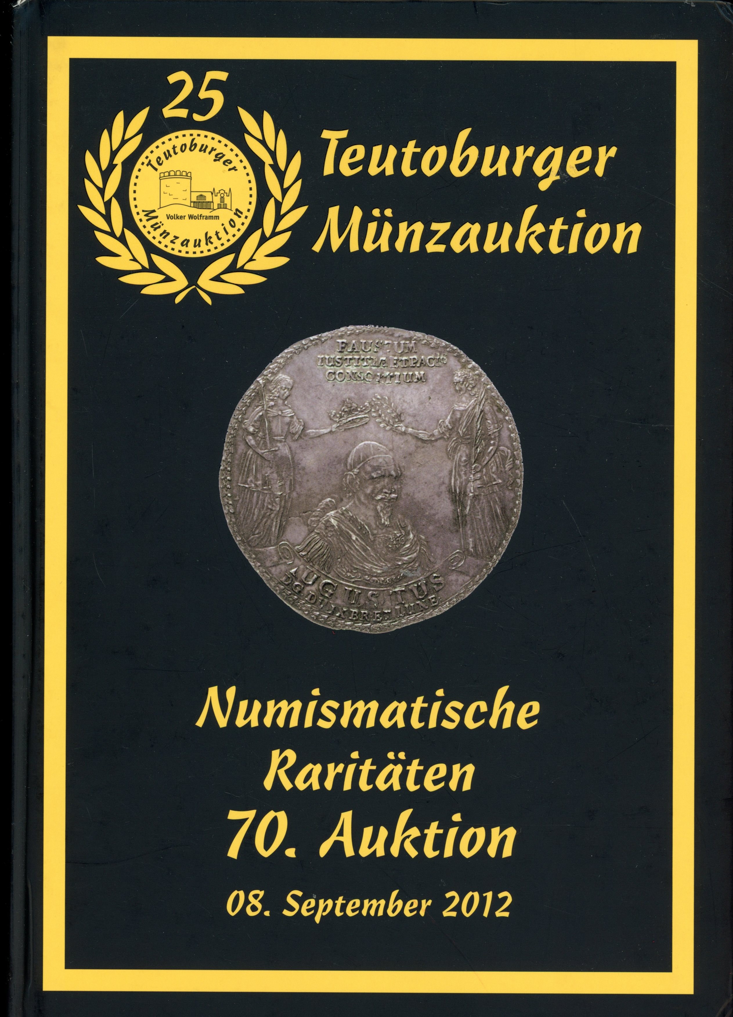 Teutoburger Münzauktion. 70. Auktion. Numismatische Raritäten - Aukcja ...