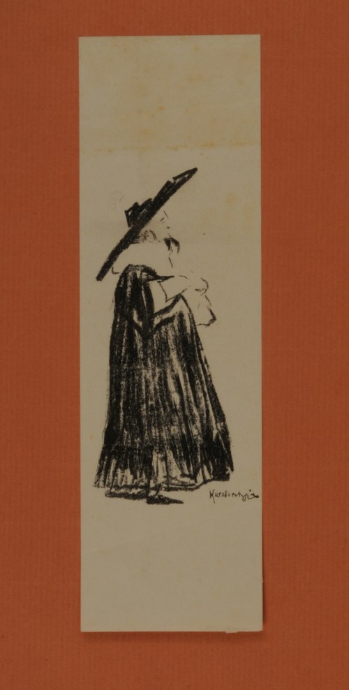 Marian Jednowski jako Don Basilio w sztuce Beaumarchais "Wesele Figara", 1904, Stanisław Kuczborski
