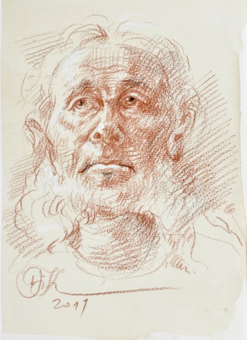 Popiersie mężczyzny z brodą, 2019, Dariusz Kaleta