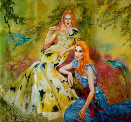 Oddech lata (tryptyk), 2021, Marlena Selin