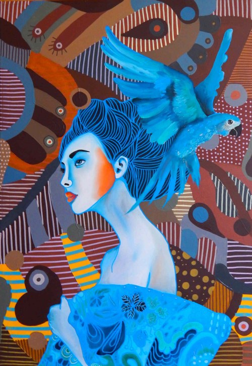 Ona i papuga 5, 2018, Marcin Painta