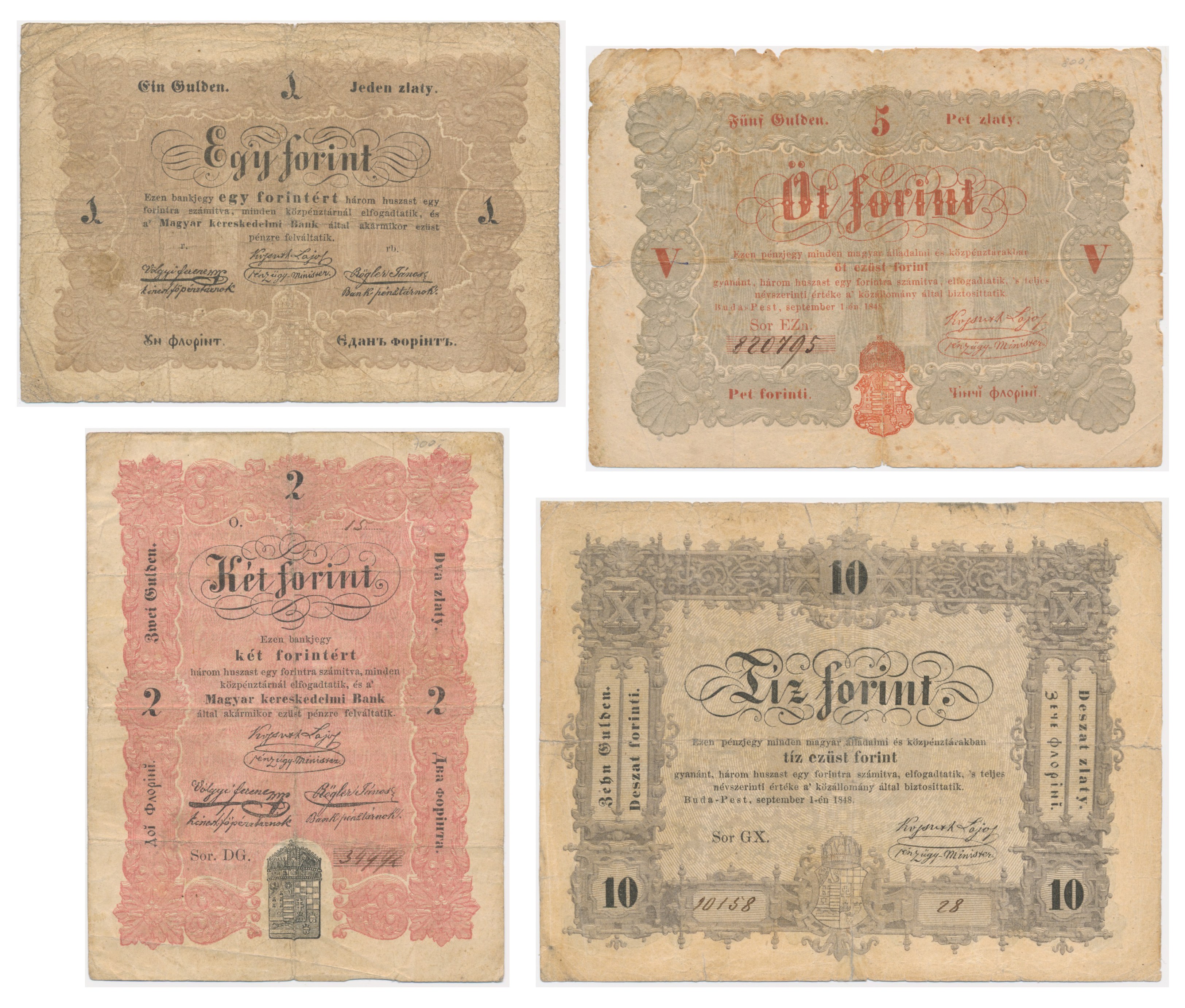 Hungary Lot 1 10 Forints 1848 4 Pcs Online Auction Online Hungary Lot 1 10 Forints 1848 4 Pcs Online Auction Online