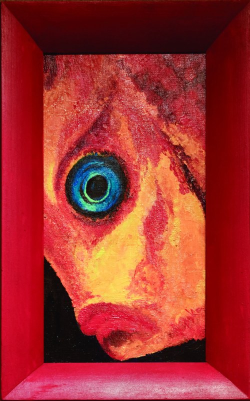 Życie oceanu in red, 2003, Katarzyna Lipska-Ziębińska