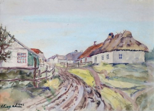 Wiejska droga, 1942, Antoni Kierpal