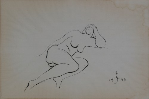 Akt, 1944 r., Edwin Scharff