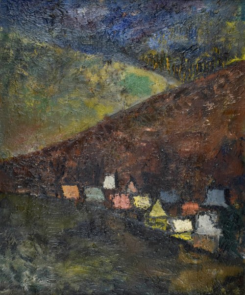 Pejzaż, lata 60/70, Wiesław Obrzydowski