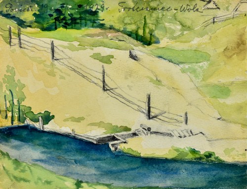 Pejzaż z rzeką, 1929, Kazimierz Chmurski