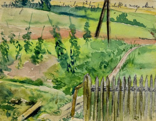 Widok z okna, 1928, Kazimierz Chmurski