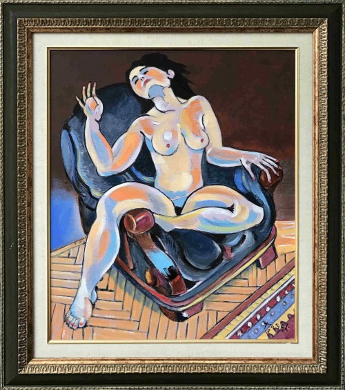 Akt w fotelu, 2018, Czesław Tumielewicz