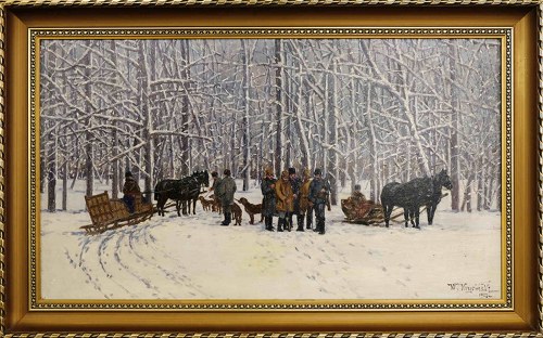 Polowanie, 1923, Walerian Kryciński