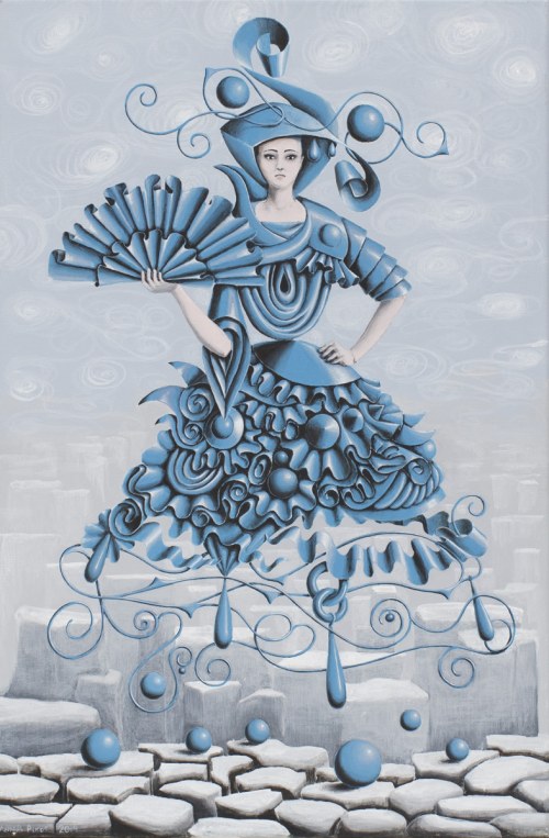 Duch kobiety z wachlarzem, 2019, Anna Pikos