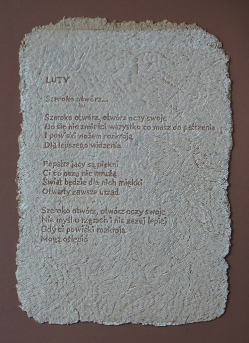 Luty, wiersz Ernesta Brylla, Marek Jaromski