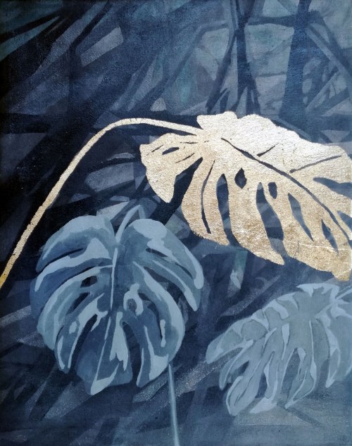 Złota monstera, 2020, Aleksandra Maciaszek