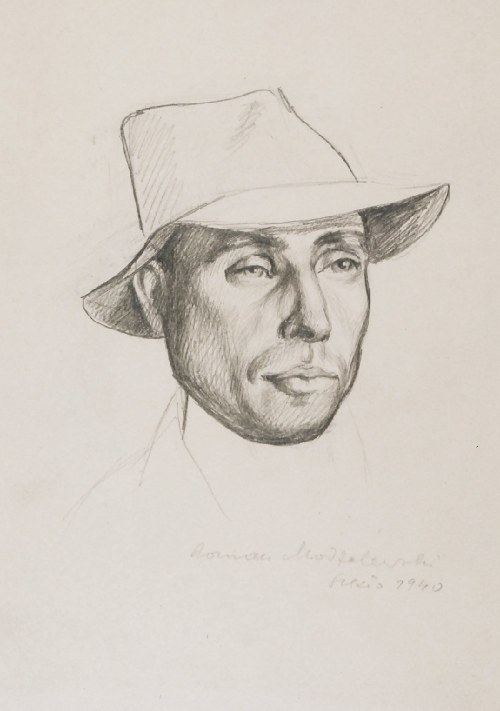 Autoportret, 1940, Roman Modzelewski