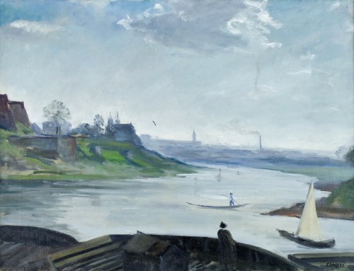 Wisła pod Wawelem, ok. 1919, Irena Weiss