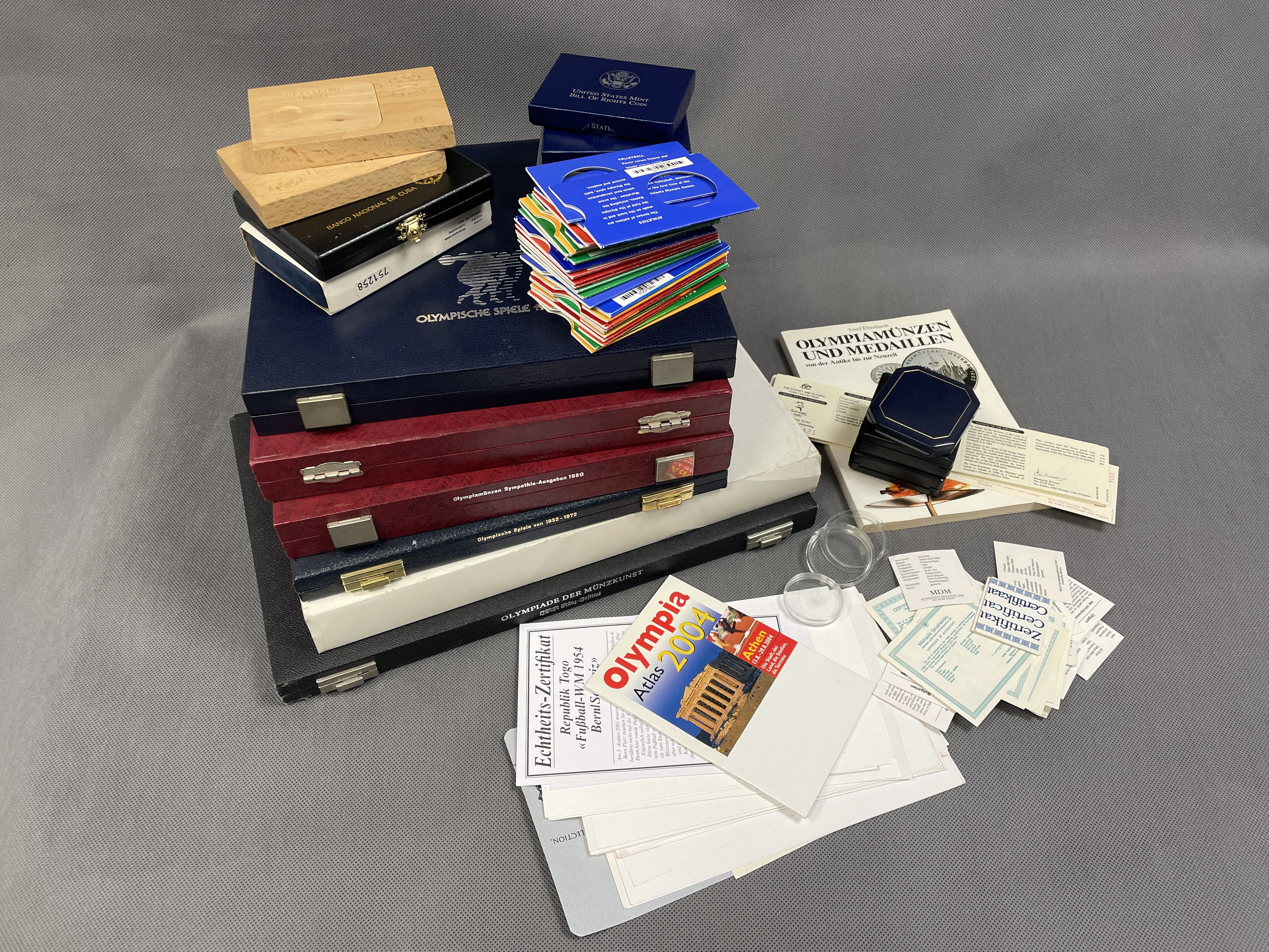 Issue Box Unopened Issue boxes, certificates, etc. mainly from sports coins - Online ...