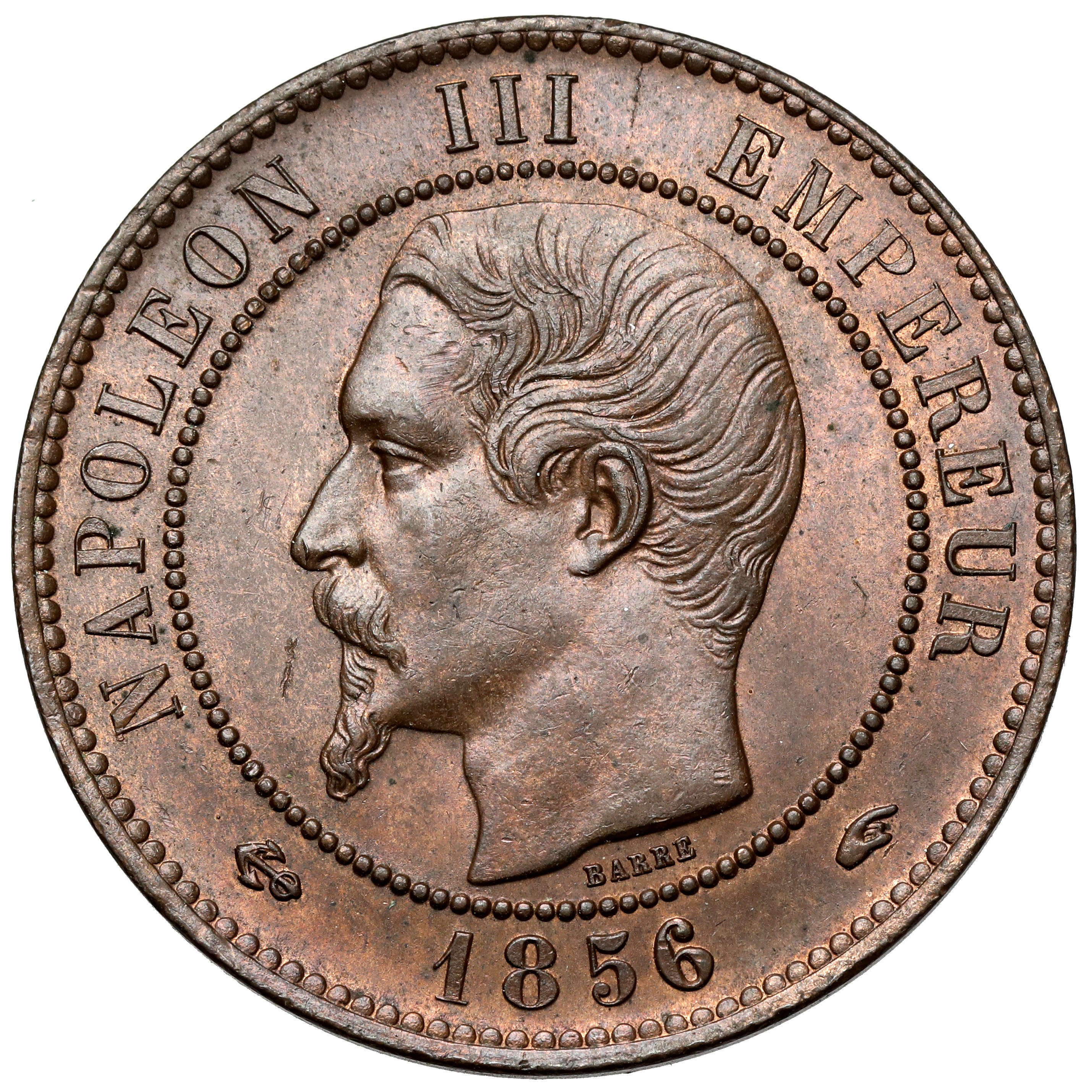 France Napoleon III 10 centimes 1856 A