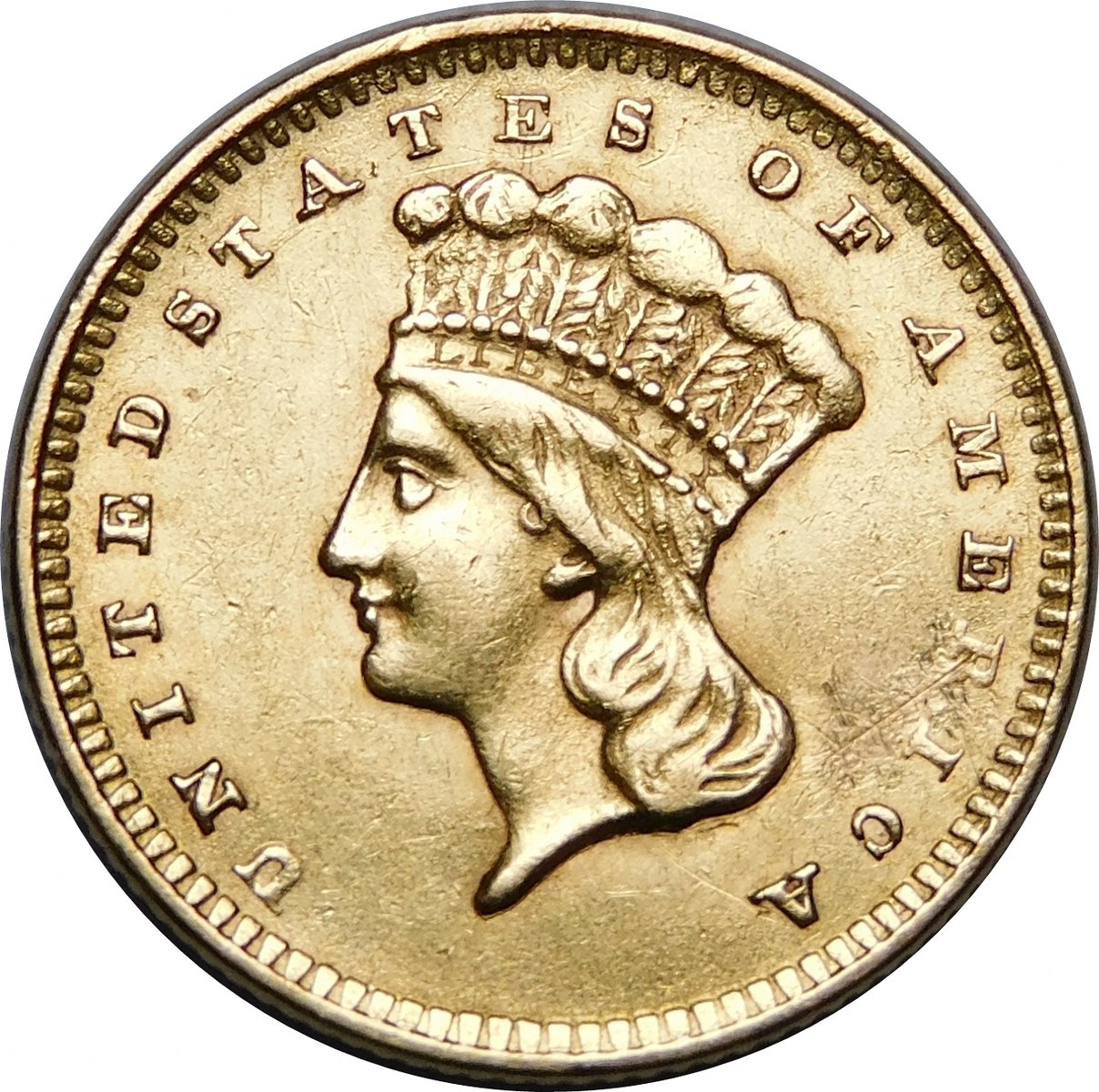 USA, 1 dolar 1856 Indian Princess Head, Large Head - Aukcja internetowa ...