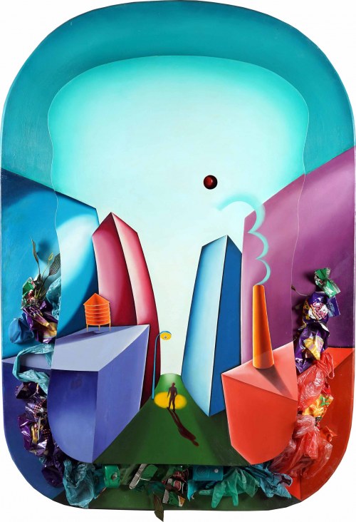 Decorous Detritus, z cyklu Toxic Paradise, 1991, Shalom Tomas Neuman