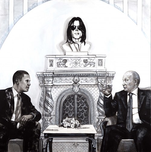 We are White, we are the World / Barack Obama, Michael Jackson, Vladimir Putin, 2009, The Krasnals