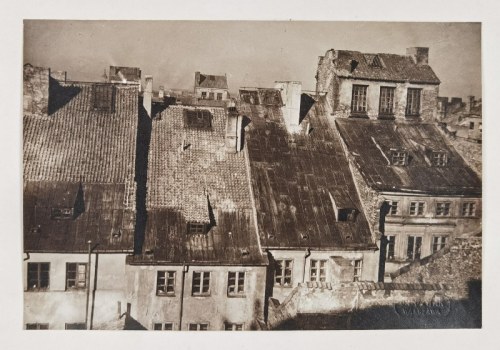 Zestaw trzech fotografii; z cyklu: „Warszawa - Stare Miasto” i „Natolin”., Jan Bułhak