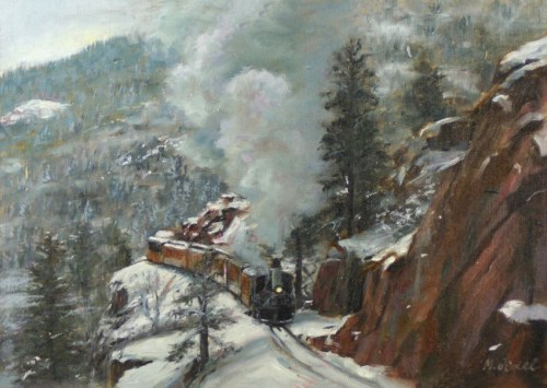 Winter train, 2020 r., Małgorzata Gidel