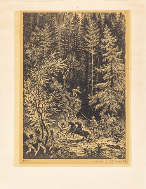 Napad zbójników, 1951, Zofia Fijałkowska