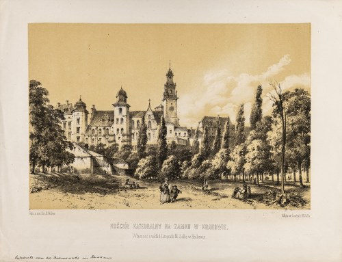 Kościół katedralny na zamku w Krakowie, ok. 1860, Henryk Walter
