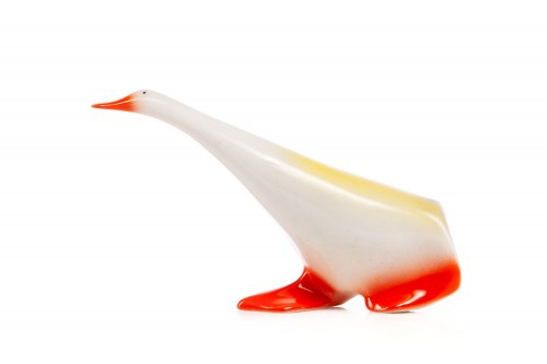 XX w., Figurka "Kaczka krocząca"- proj. B. STROJEK