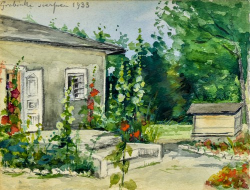 Przed domem, 1933, Kazimierz Chmurski