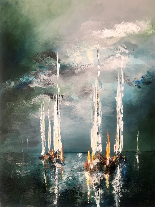 Bursztynowe łodzie, 2021, Joanna Buniek