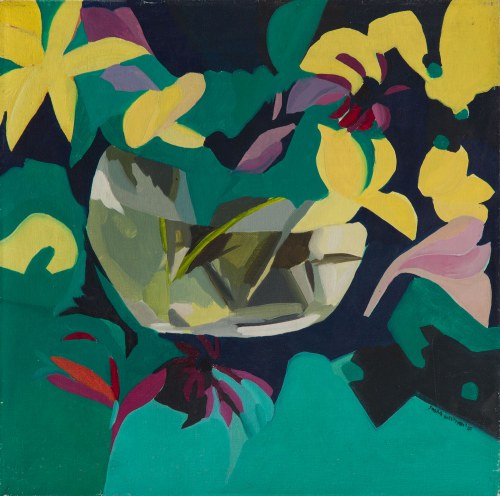 Kwiaty w wazonie, 1986, Danuta Westrych