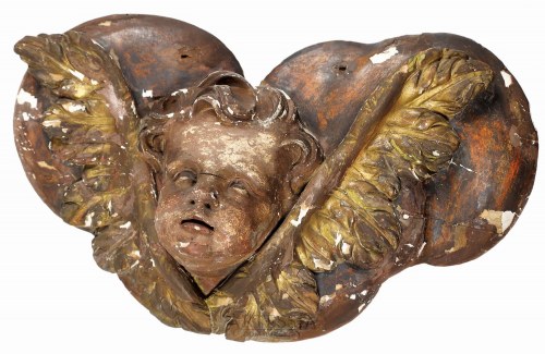 Główka aniołka, 1 poł. XVIII w., Antoni Frączkiewicz
