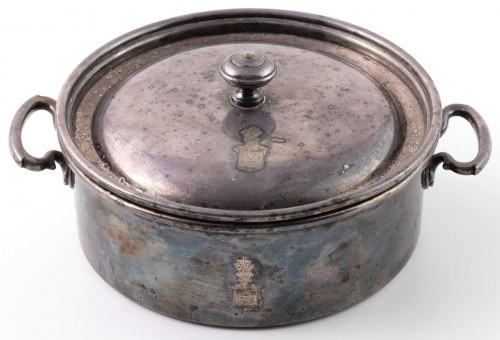 Polska, Warszawa, Norblin, 1896 - 1914, Rondel Z Herbem Leliwa Hrabiów Czapskich
