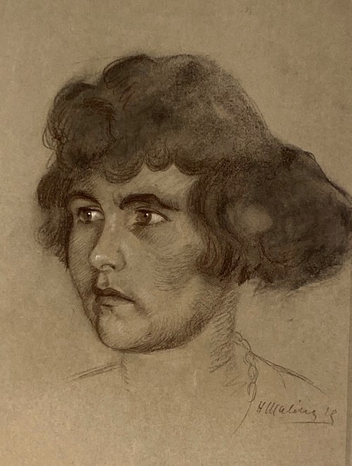 ''Portret kobiety'', Hieronim Malina