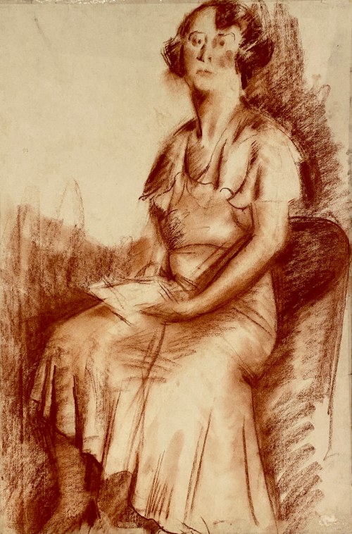Portret siedzącej kobiety z listem, Hieronim Malina