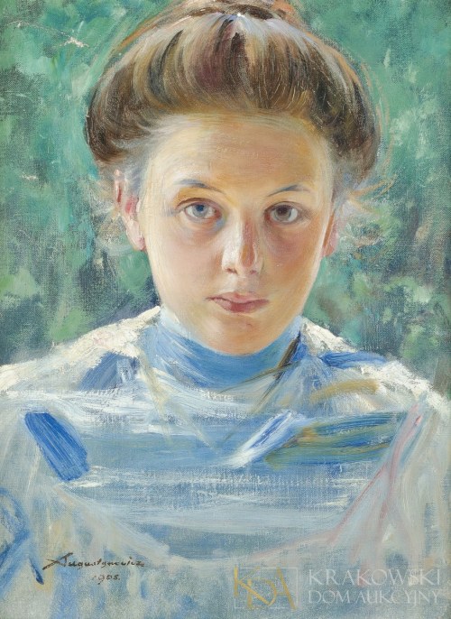 "Portret kobiety", Aleksander Augustynowicz
