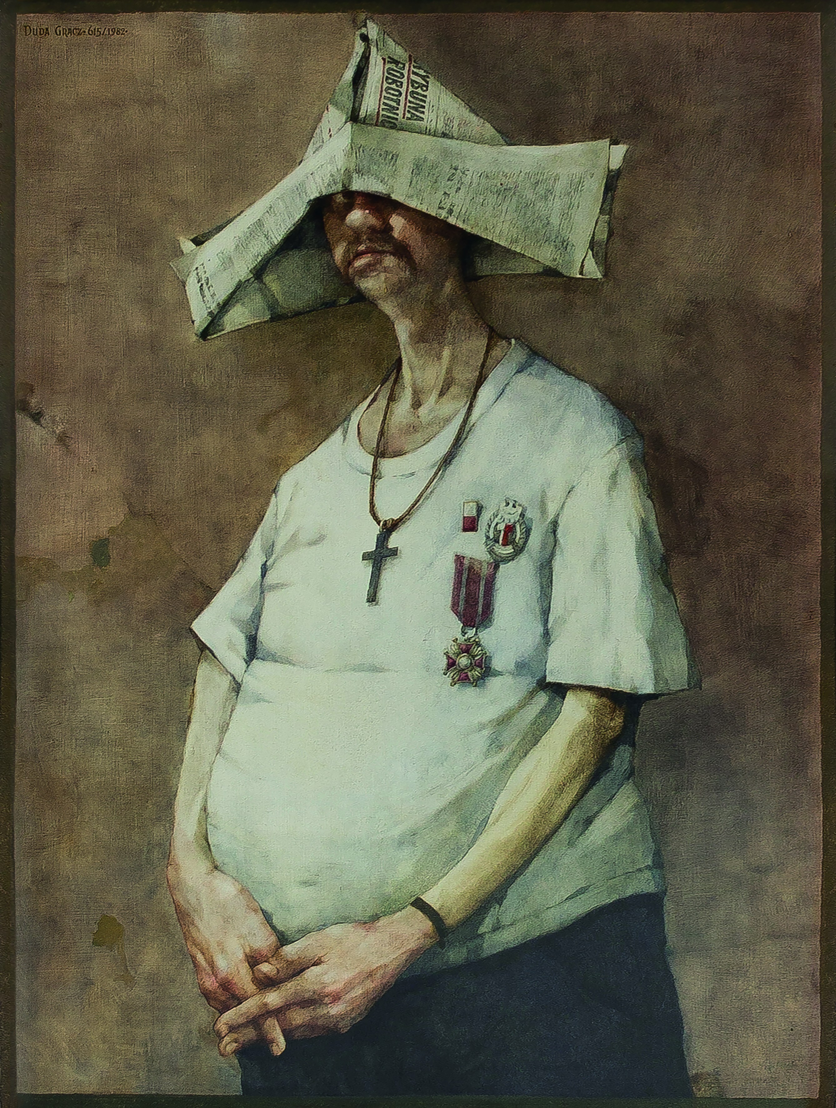 Jerzy Duda-Gracz ( 1941 - 2004), Autoportret ( Ora et colabora ) 1982/