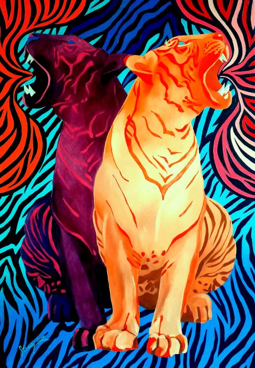 Purpurowe alter ego, 2021, Anna Stanisz