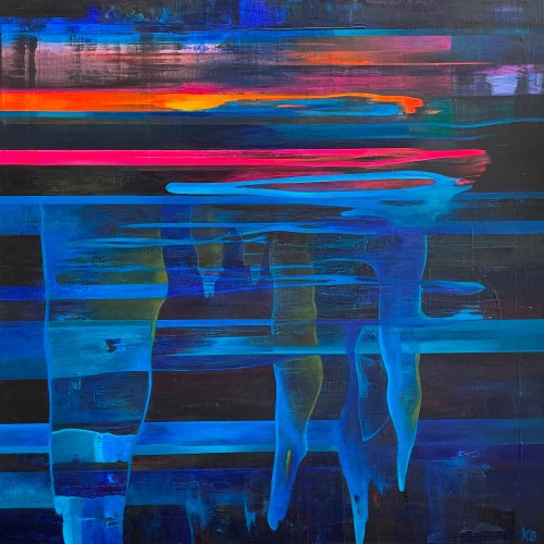 Underwater neon lights, 2021, Katarzyna Buchalik