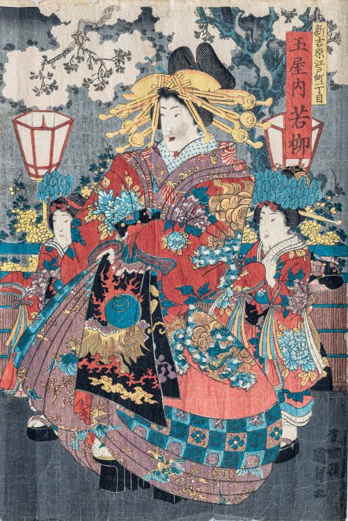 Kurtyzana, połowa XIX wieku, Utagawa Kunisada II