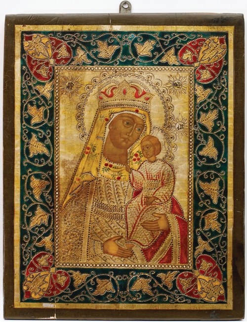 Rosja, XIX w., Ikona Matki Bożej - Hodegetria