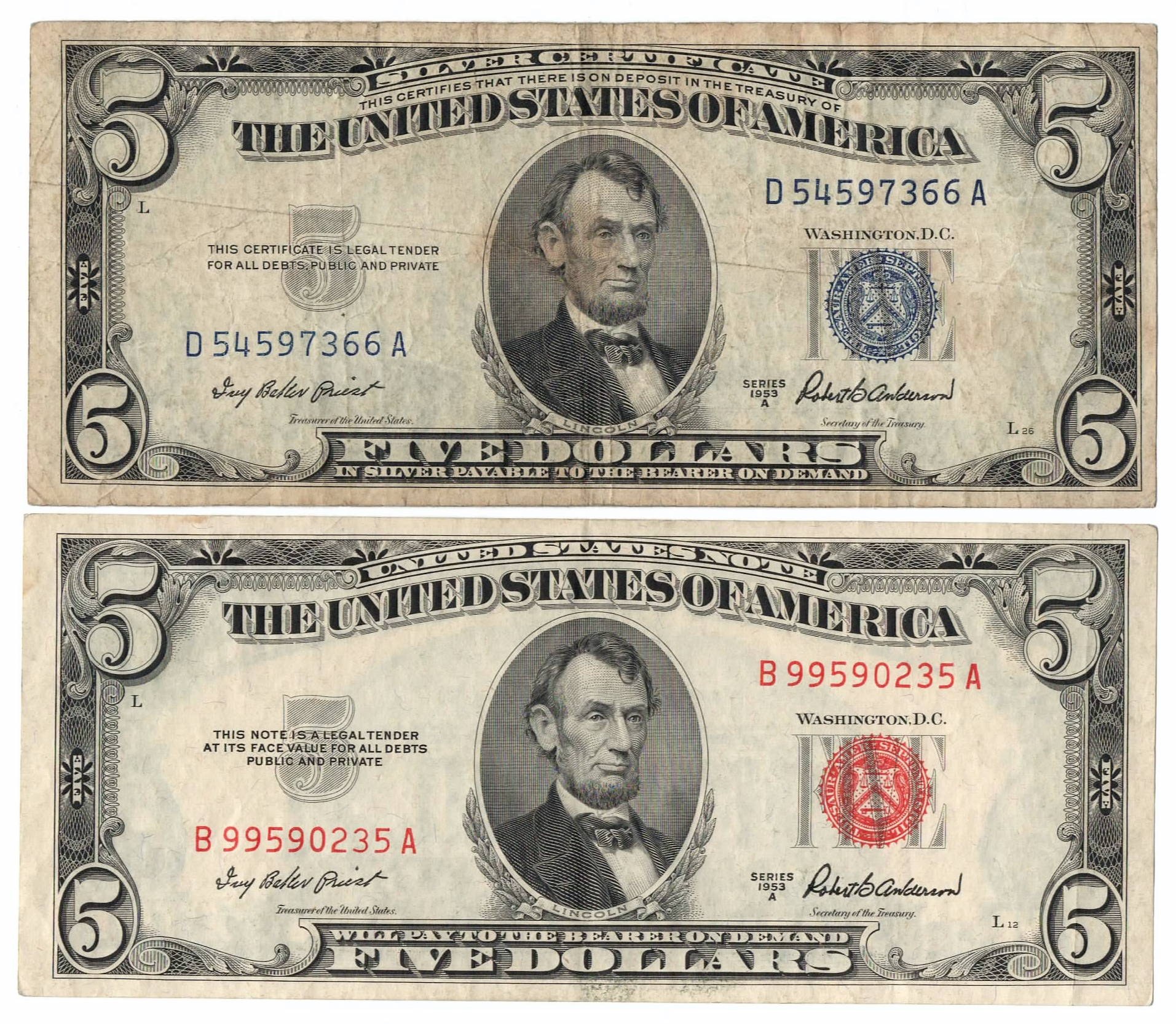 Банкнота 5 Долларов Сша Купить