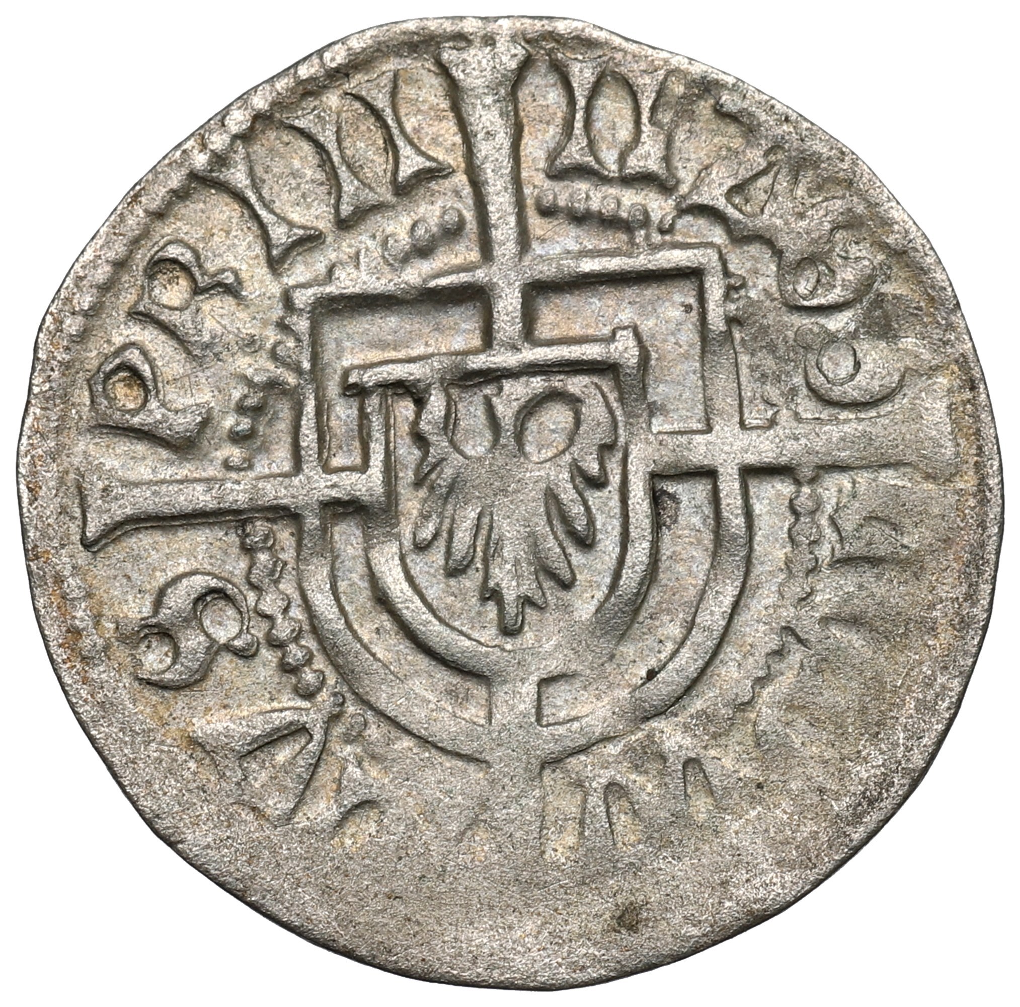 Zakon Krzyżacki, Ludwik von Erlichshausen, Szeląg NIEOPISANY Aukcja