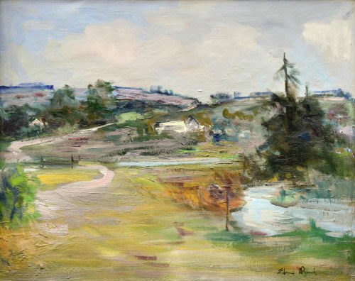 Pejzaż z rzeką, Edward Wieczorek