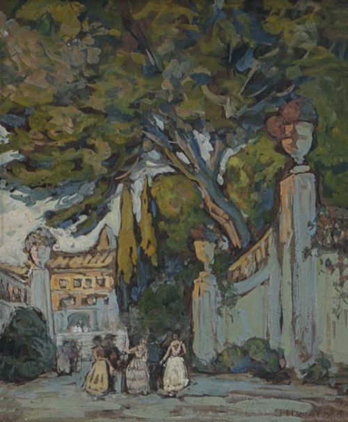 Pejzaż w parku, Joseph Hurard