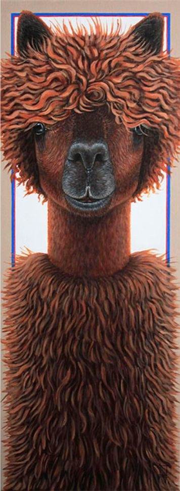 Tina z cyklu "Celebrities Lamas", 2021 r., Jolanta Lach